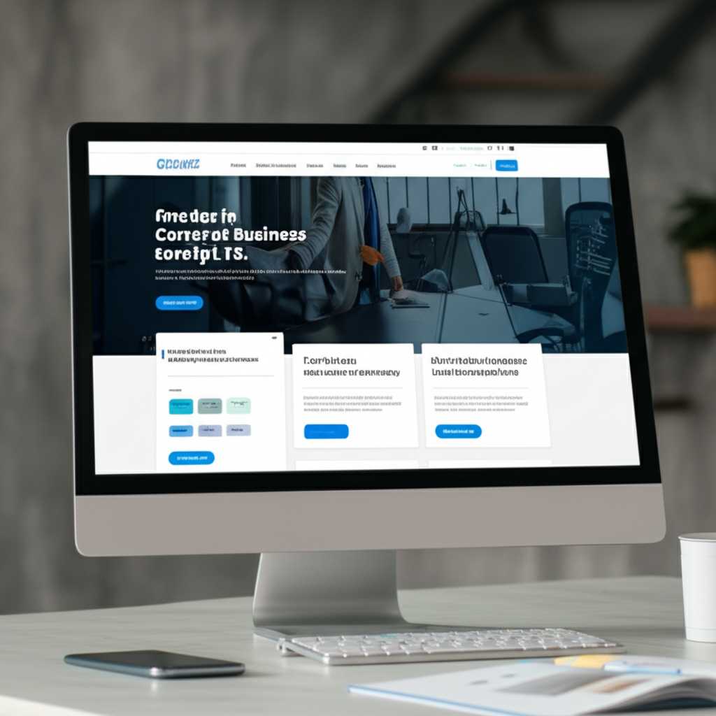 TechCorp Solutions website screenshot