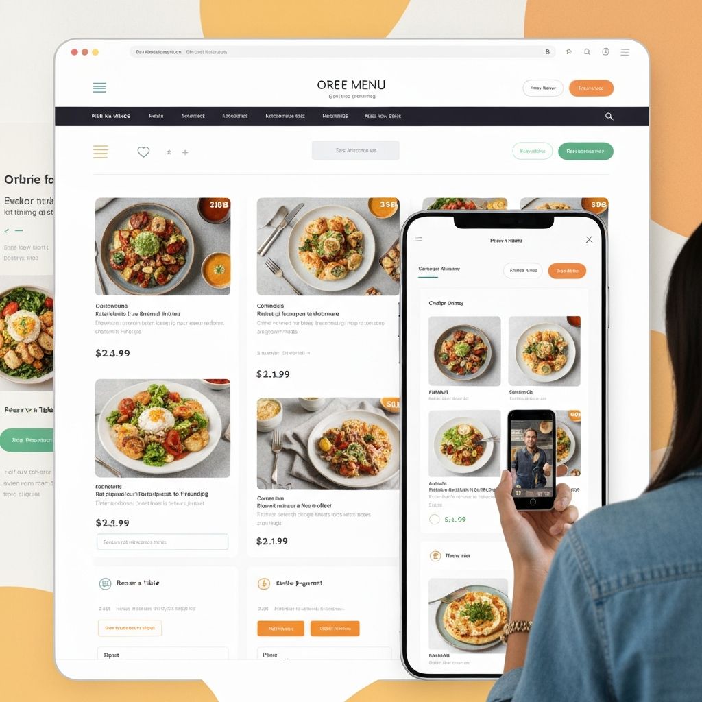 FoodHub Restaurant website screenshot